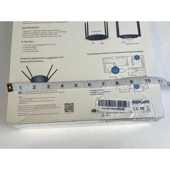 Wavlink AC1200 Quantum D4P Dual Band Gigabit Wi-Fi Router - Picture 8 of 10